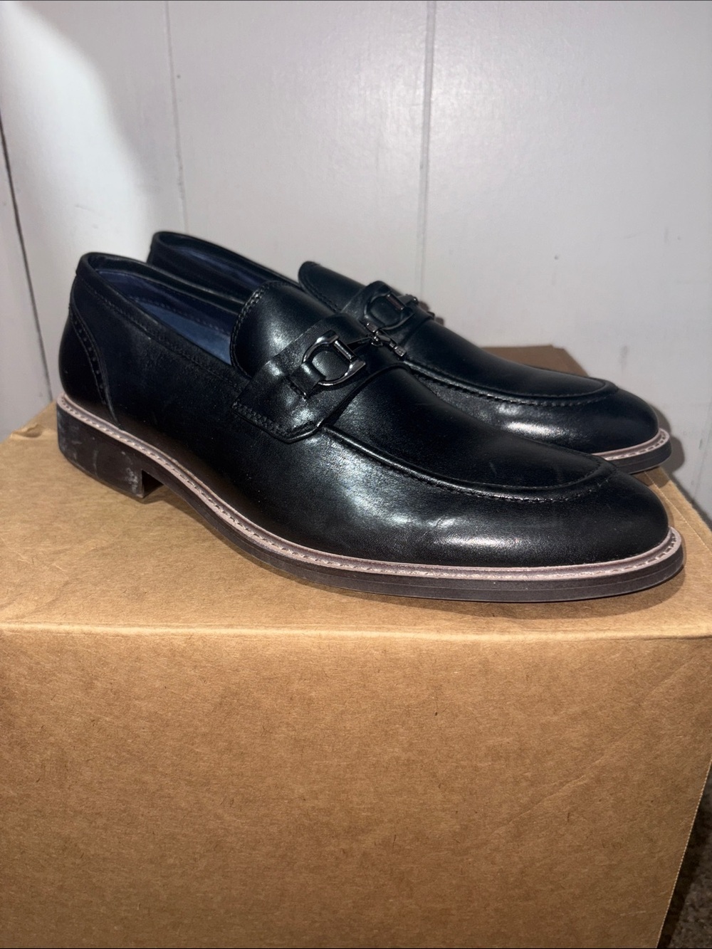 Steve Madden Leather Men’s Slip-On Dress Loafers size 10M